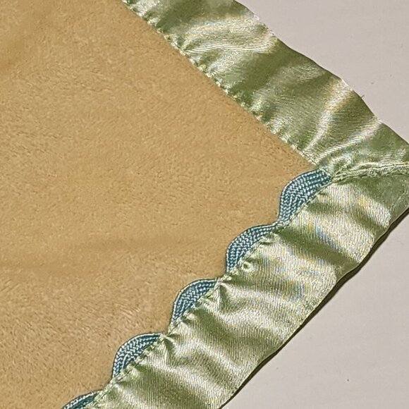 Just One Year CUTIE yellow green frog lovey security blanket rattle - Picture 6 of 7